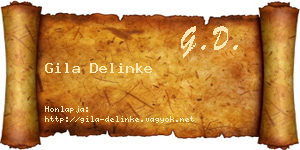 Gila Delinke névjegykártya